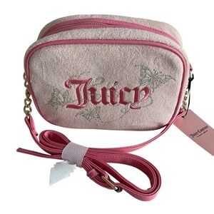 Juicy Couture Wingin It Camera Bag Pink Diamond Crossbody NWT